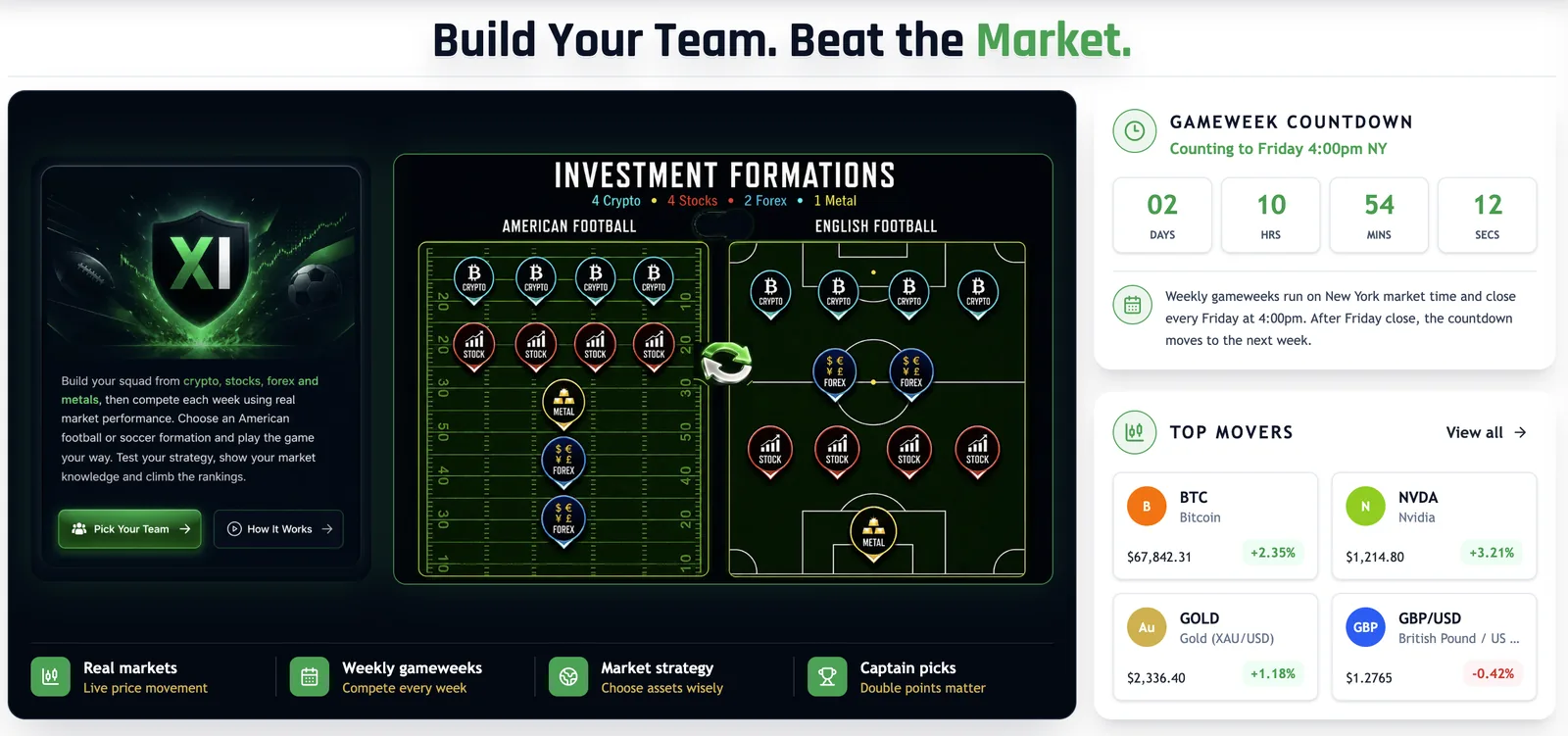 Market XI preview — build your team, beat the market